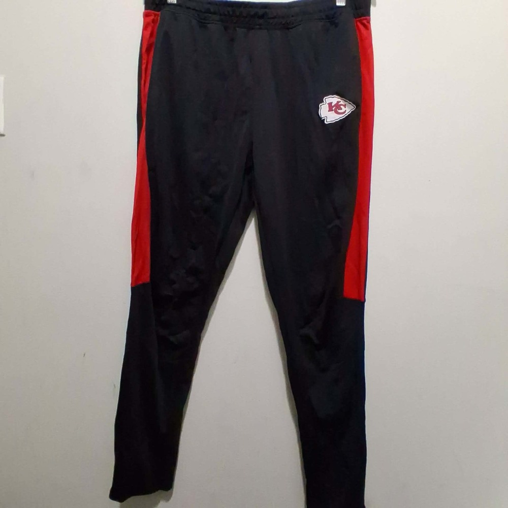 Kansas City Chiefs‎ NFL Zubaz Jogger Sweatpants Black Red Logo Mens XXL